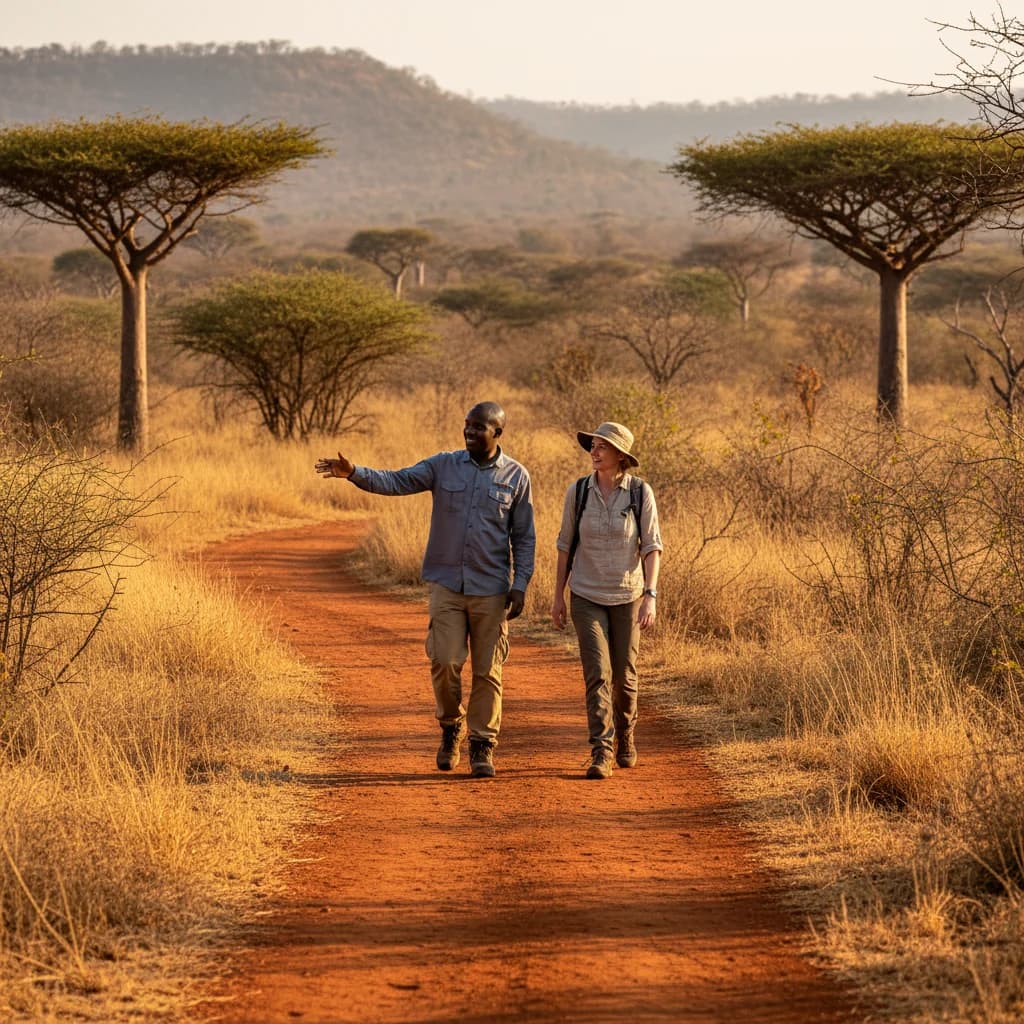Community-led walk near Majete