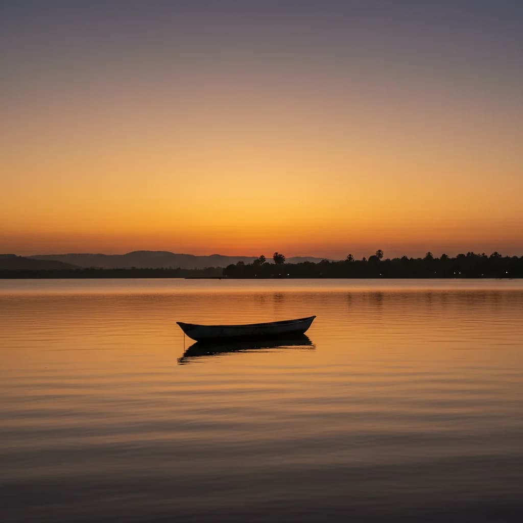 Evening on the lake