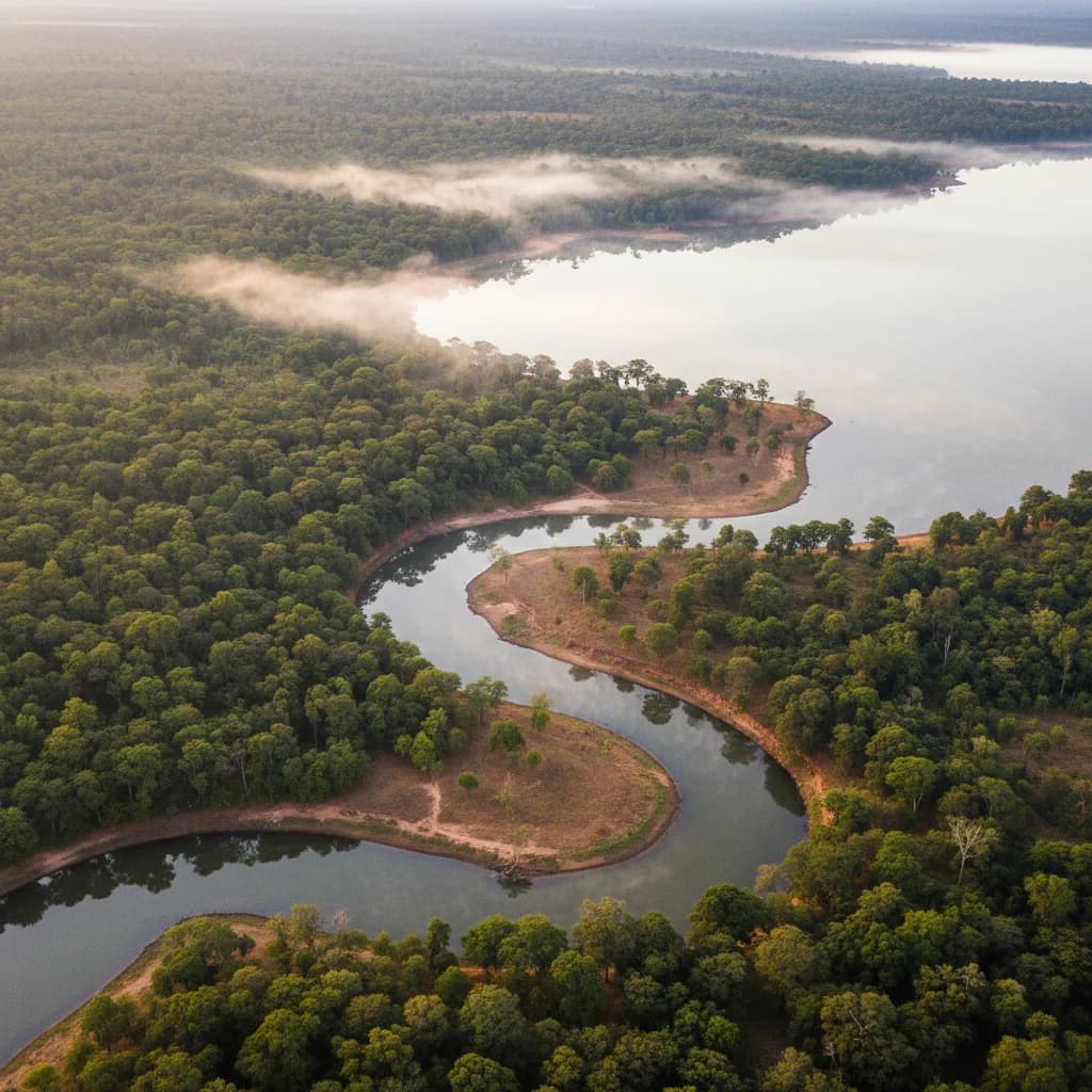 Landscape on the Malawi, Slowly journey